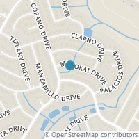Map location of 4405 Molokai Dr, Austin TX 78749