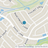 Map location of 5708 Marchmont Ln, Austin TX 78749