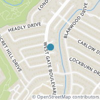 Map location of 2706 Channing Circle, Austin, TX 78745