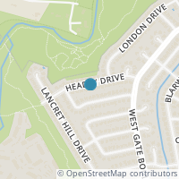 Map location of 2921 Headly Drive, Austin, TX 78745