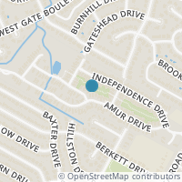 Map location of 2213 Independence Dr, Austin TX 78745
