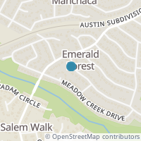 Map location of 1003 Emerald Wood Drive, Austin, TX 78745