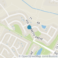 Map location of 6925 Via Correto Drive, Austin, TX 78749