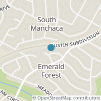 Map location of 5010 Emerald Forest Cir, Austin TX 78745