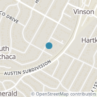 Map location of 908 Nalide St, Austin TX 78745