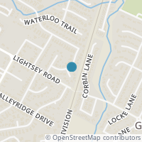 Map location of 3005 Burning Oak Dr, Austin TX 78704