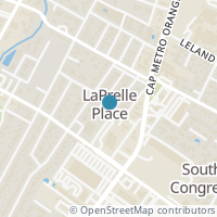 Map location of 2218 Lindell Ave, Austin TX 78704