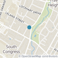Map location of 2105 Brooklyn St #B, Austin TX 78704