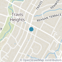 Map location of 1709 Travis Heights Blvd, Austin TX 78704