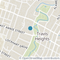 Map location of 1704 E Side Dr, Austin TX 78704
