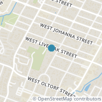 Map location of 805 W Live Oak St, Austin TX 78704