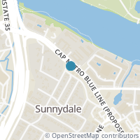 Map location of 1007 Summit Street, Austin, TX 78741