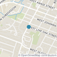 Map location of 917 W Live Oak St, Austin TX 78704