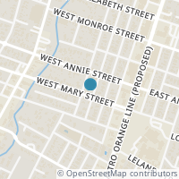Map location of 1809 Newton St #2, Austin TX 78704