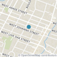 Map location of 710 W Johanna St #A, Austin TX 78704