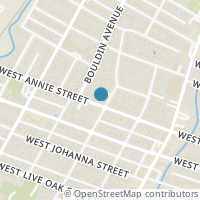 Map location of 802 W Annie St, Austin TX 78704