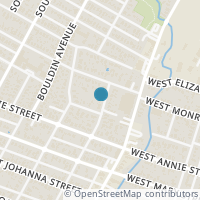 Map location of 1608 S 2Nd St #1, Austin TX 78704