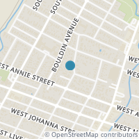 Map location of 1612 S 3rd Street #A, Austin, TX 78704