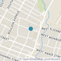 Map location of 1615 S 2Nd St, Austin TX 78704