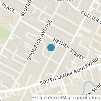 Map location of 2010 Oxford Avenue, Austin, TX 78704