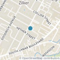 Map location of 1905 Kinney Ave, Austin TX 78704