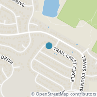 Map location of 4713 Trail Crest Circle, Austin, TX 78735