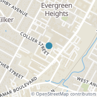 Map location of 1422 Collier Street #207, Austin, TX 78704