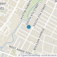 Map location of 1005 Jewell St, Austin TX 78704