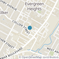 Map location of 1422 Collier St #107, Austin TX 78704