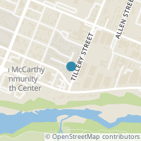 Map location of 201 Tillery Square #1, Austin, TX 78702