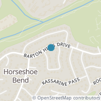 Map location of 2305 Barton Hills Dr, Austin TX 78704