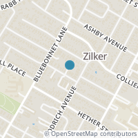 Map location of 1808 Ford St #A, Austin TX 78704
