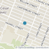 Map location of 1709 Holly Street #1, Austin, TX 78702