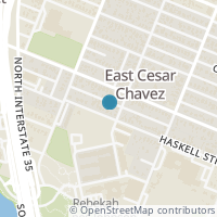 Map location of 1306 Haskell St, Austin TX 78702
