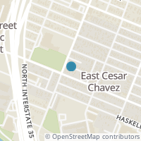 Map location of 1205 Taylor St, Austin TX 78702
