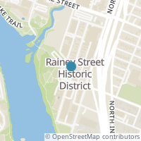 Map location of 70 Rainey Street #1707, Austin, TX 78701