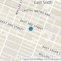 Map location of 1406 E 2Nd St, Austin TX 78702