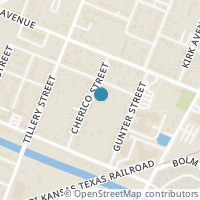 Map location of 1103 Cherico Street, Austin, TX 78702