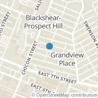 Map location of 2002 E 9Th St #1, Austin TX 78702