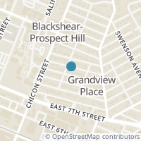 Map location of 2002 E 9Th St, Austin TX 78702