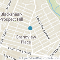 Map location of 2202 E 10Th St #2, Austin TX 78702