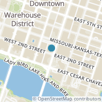 Map location of 200 CONGRESS Avenue #19DE, Austin, TX 78701