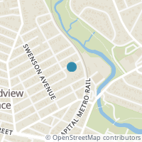 Map location of 2505 E 9Th St #1, Austin TX 78702