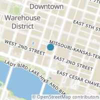 Map location of 200 Congress Ave #11B, Austin TX 78701