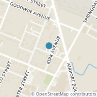 Map location of 3610 Thompson St #B, Austin TX 78702