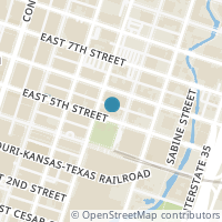 Map location of 410 E 5Th St #403, Austin TX 78701