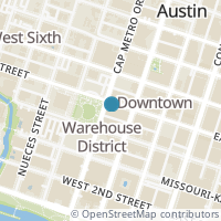 Map location of 311 W 5Th St #807, Austin TX 78701