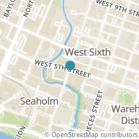 Map location of 501 West Ave, Austin TX 78701