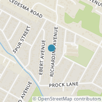 Map location of 1130 Richardine Avenue, Austin, TX 78721
