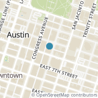 Map location of 800 Brazos St #1003, Austin TX 78701